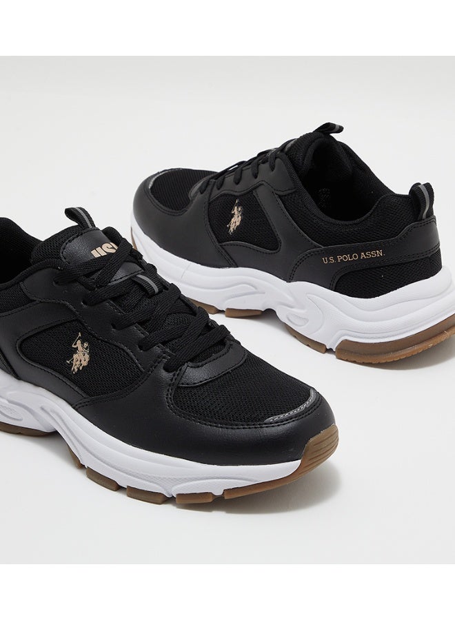 U.S. Polo Assn. أحذية رياضية نسائية من U.S. Polo Assn. SORLEY GLB 6FX بنعل سميك - أسود - Image 4
